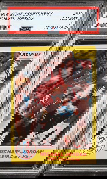 1986 Star Court Kings Michael Jordan PSA 8
