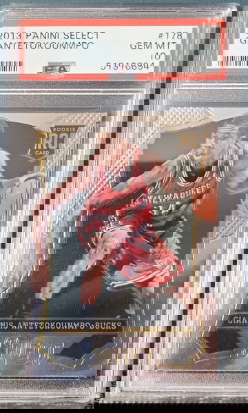 Giannis Antetokounmpo Select rc rookie 178 psa 10