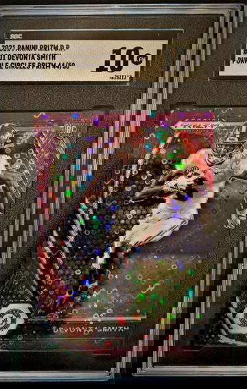 2021 Devonta Smith Prizm Purple Circles 44/50