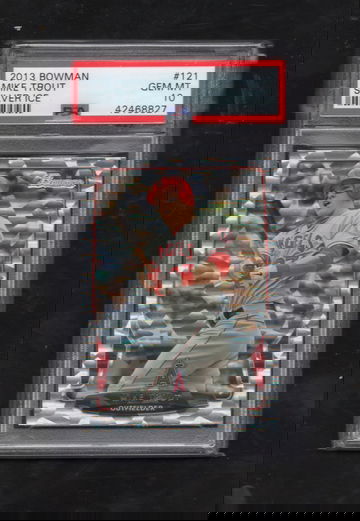 2013 Bowman #121 Mike Trout Silver Ice PSA 10 GEM MINT