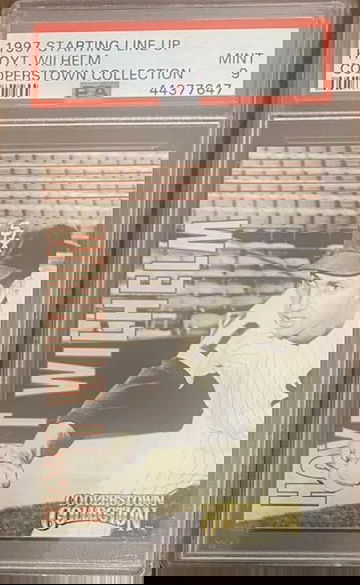 Hoyt Wilhelm 1997 Starting Line-up Cooperstown collection PSA9