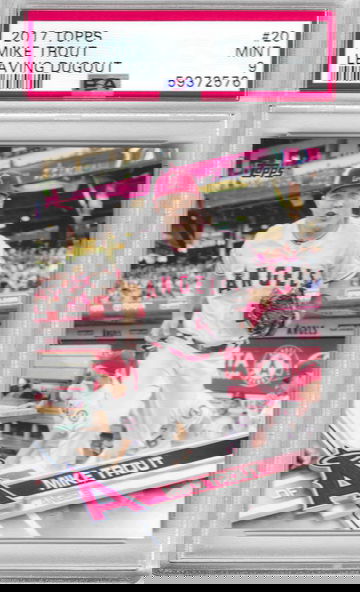 2017 Topps Mike Trout Leaving Dugout SP PSA 9