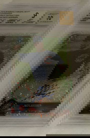 2018 bowman Nico Hoerner sparkles /71 refractor 