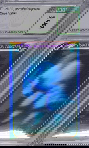 Wayne Gretzky Hologram Standing 1990 Upper Deck Hockey #1