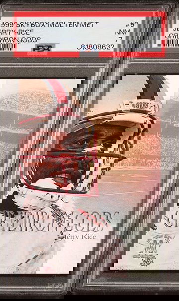 1999 SkyBox Molten Metal Jerry Rice Gridiron Gods #9 PSA 7 [FT-2A.8]