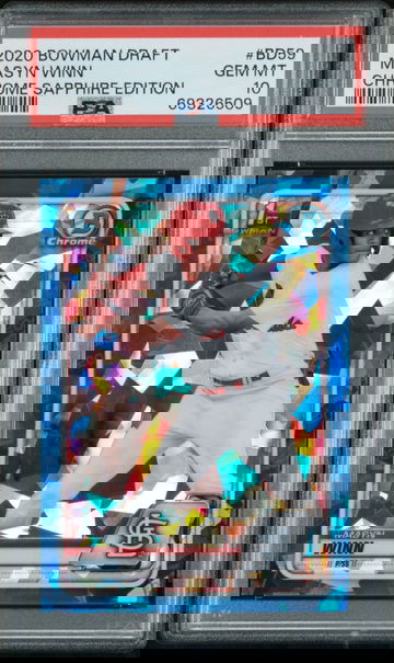 PSA 10 - Masyn Winn - 2020 Bowman Chrome Draft SAPPHIRE EDITION 1st Rookie RC