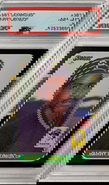 1987 Donruss Barry Bonds PSA 8 #361