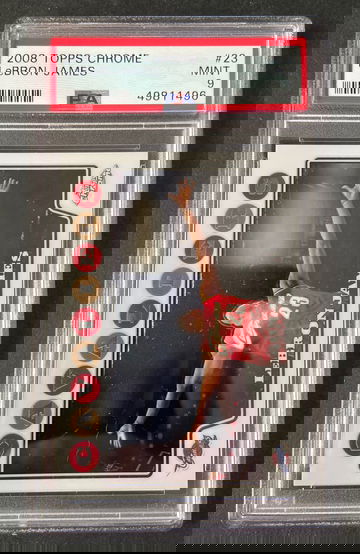 2008 topps chrome lebron James psa 9 