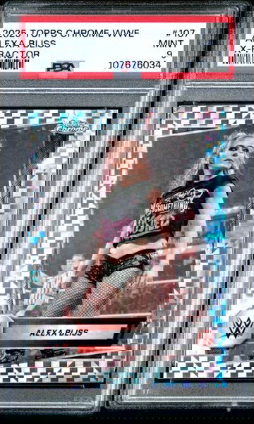 2025 Topps Chrome WWE Alexa Bliss X-Fractor PSA 9