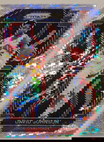 2021-22 Panini Prizm Lucky Envelope David Johnson RC #278 /8 SSP TORONTO RAPTORS