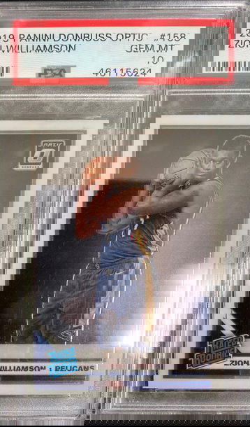 2019 Panini Donruss Optic #158 Zion Williamson RC Rookie Gem Mint PSA 10