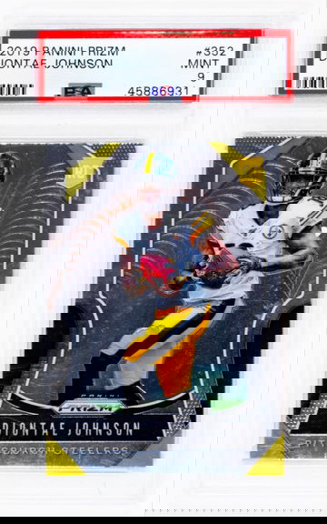 2019 Panini Prizm Diontae Johnson RC Rookie #352 PSA 9