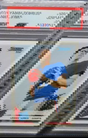 2019 panini donruss 304 daniel jones psa 10