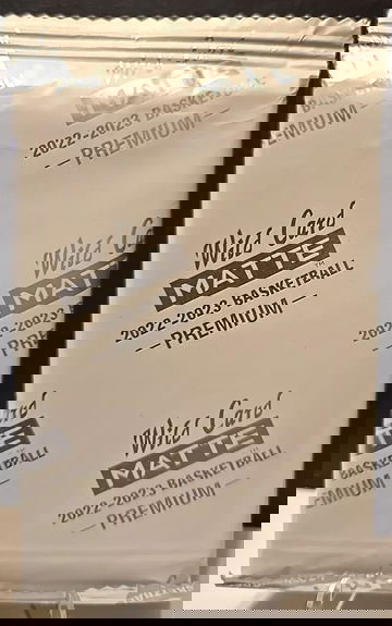 2022-23 MATTE Wild Card Premium Basketball FACTORY SEALED Pack Look For Autos!