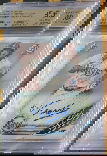 Wander Franco Bowman Chrome Auto