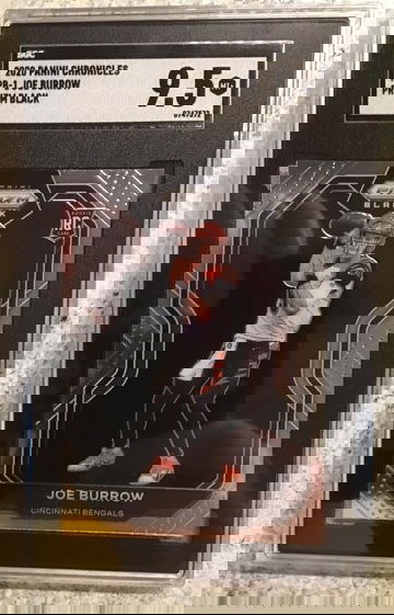 2020 Panini Chronicles PB-1 Joe Burrow Prizm Black SGC 9.5 Mint