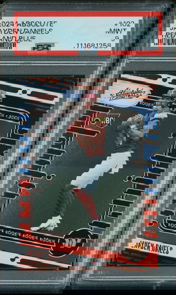 2024 Panini Absolute Red and Blue Jayden Daniels #102 PSA 9