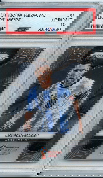 2018 Lionel Messi World Cup Prizm PSA 10