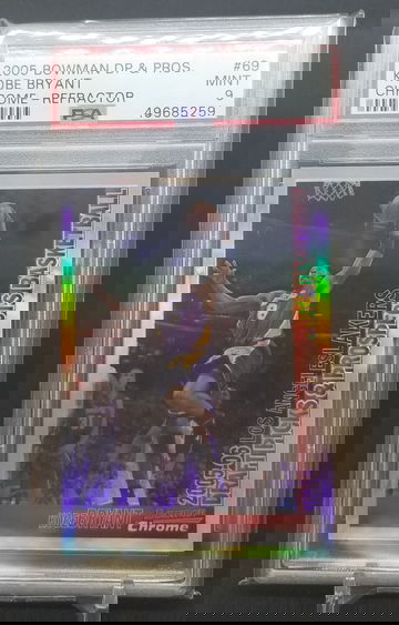 Kobe Bryant 2005 Bowman chrome refractor psa 9