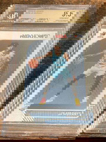 2019-20 Hoops Ja Morant #259 RC BGS 9.5 Gem Mint quad 9.5's Memphis Grizzlies