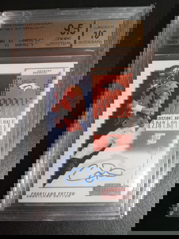 2018 Panini contenders rookie ticket SP #115 Cortland Sutton RC Auto BGS 9.5/10