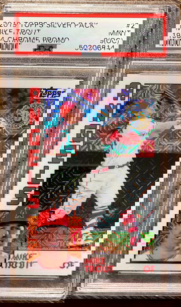 Mike Trout 2019 Topps Silver Pack 1984 Chrome Promo PSA9 Mint 