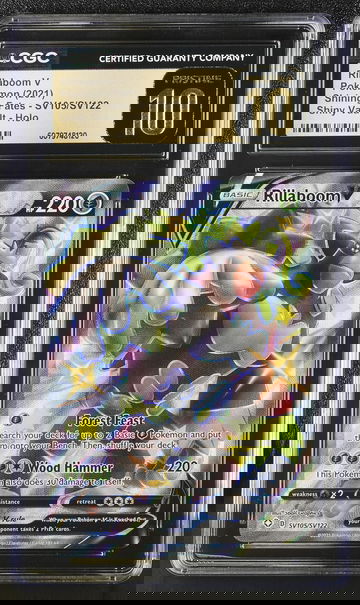 2021 Pokemon #SV105/SV122 Rillaboom V Shiny Vault CGC 10