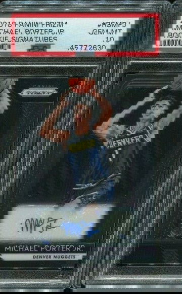 2018 Panini Prizm Michael Porter Jr Rookie Signatures Auto SP RC #RSMPJ PSA 10