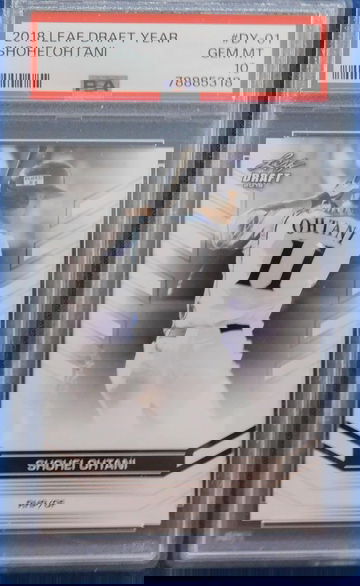 2018 LEAF DRAFT YEAR SHOHEI OHTANI PSA 10 GEM MINT DY-01