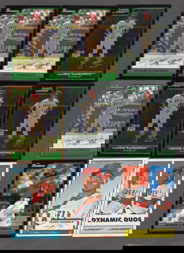 Howie Kendrick RC Rookie Lot (13) 2006 Bowman Draft #40 Gold + more