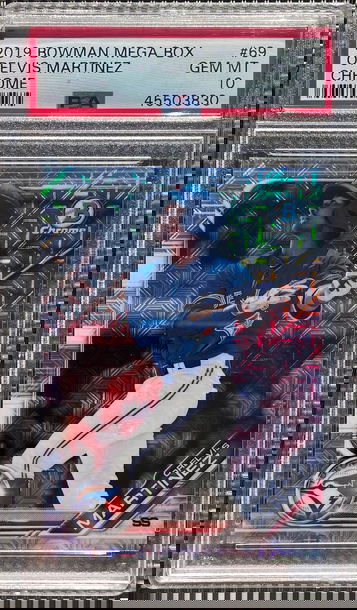 2019 Bowman Chrome Mega Box Orelvis Martinez PSA 10
