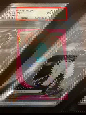 2020 Panini Prizm Kyle Lewis Pink Prizm #94 PSA 9