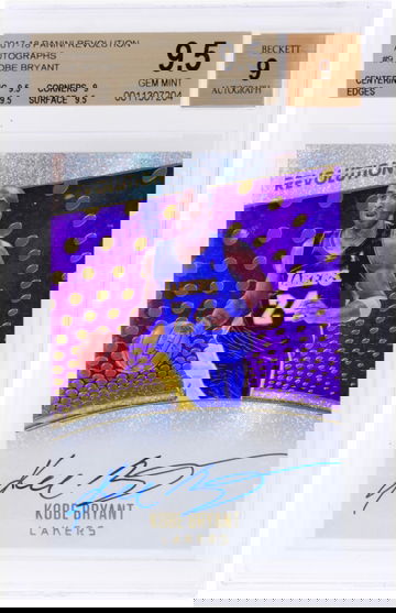 2017 Kobe Bryant Panini Revolution Holo Auto BGS 9.5 9 Autograph #A-KB GEM SP Signature