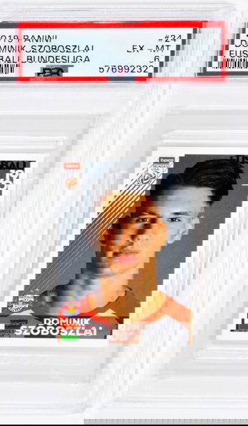 2019 Dominik Szoboszlai Panini  Fussball Bundesliga  #24 PSA 6