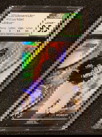 2020 Bowman's Best Luis Robert Rookie Refractor CSG 9.5