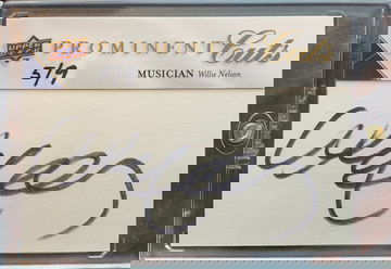 Willie Nelson 2009 UD Prominent Cuts Auto Musician 5/9
