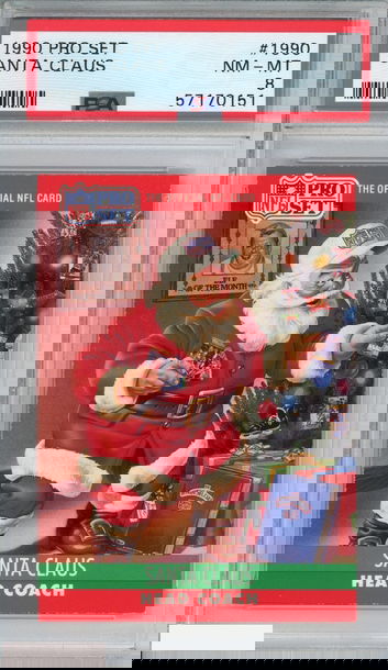 1990 PRO SET SANTA CLAUS #1990 PSA 8 NM-MT