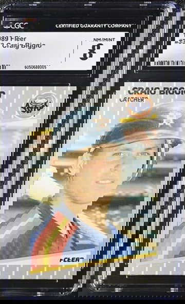 1989 Fleer Craig Biggio RC #353 Houston Astros