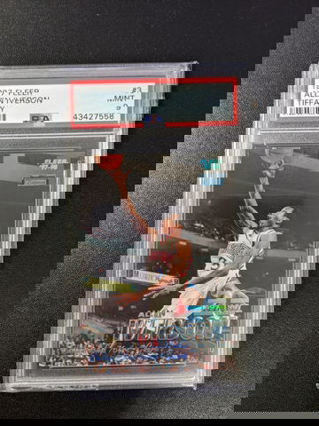  1997 Fleer Tiffany #3  Allen Iverson  PSA 9