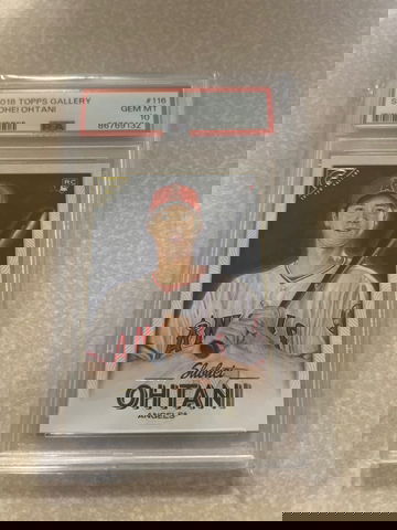 2018 Topps Gallery shohei Ohtani Rc Psa 10