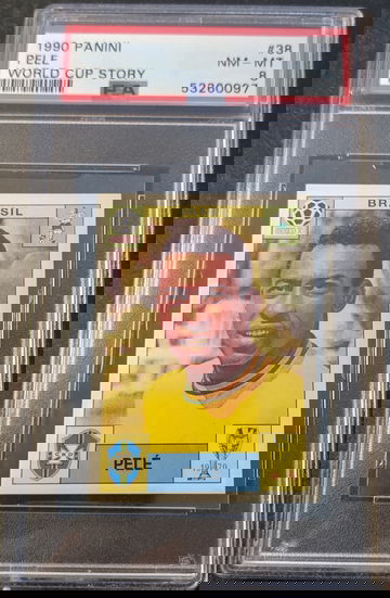1990 Panini Pele World Cup Story PSA 8
