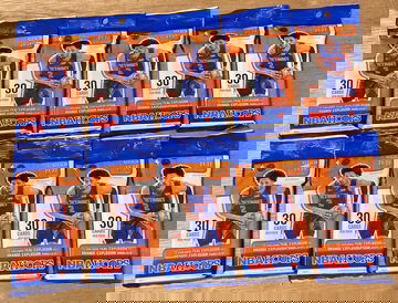 Lot Of 10 - 2021 NBA Hoops Factory Sealed Fat Packs 30 Cards Per Pack