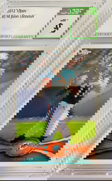 2012 Topps #134 Ryan Tannehill Rookie Card CSG 9