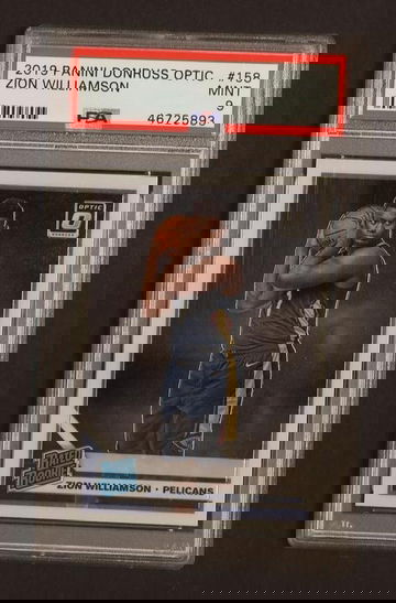 2019 Donruss Optic Rated Rookie Zion Williamson #158 PSA 9