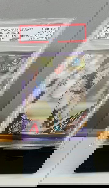 2019 Bowman Draft Corbin Carroll Purple Refractor PSA 10