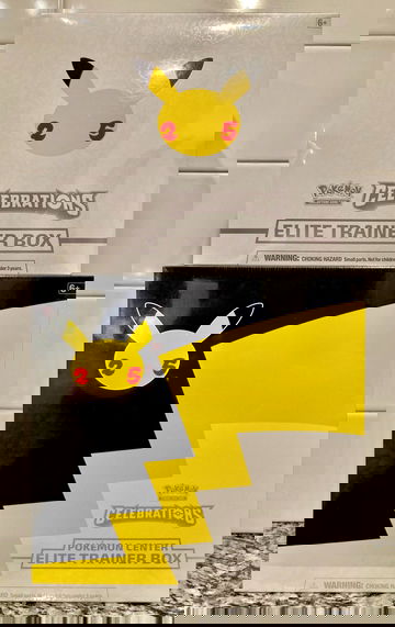 Pokémon TCG Celebrations Pokémon Center Exclusive Elite Trainer Box Lot Includes Celebrations ETB