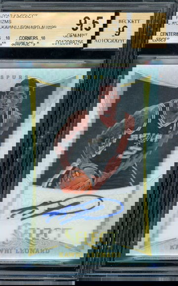 Kawhi Leonard 2012-13 Select Silver Prizms Auto /199 RC BGS 9.5 (three 10 subs!)