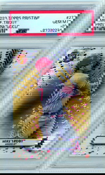 2023 Topps Pristine #27 Mike Trout Pristine Gold PSA 10 GEM MINT!