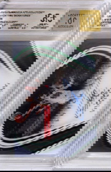 2022-23 Immaculate Stephen Curry Green Clutch Time Auto /5 BGS 8.5/10