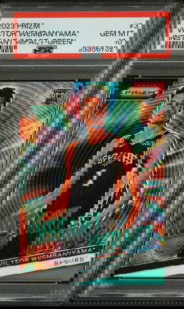 2023 Prizm Victor Wembanyama Instant Impact Green PSA 10